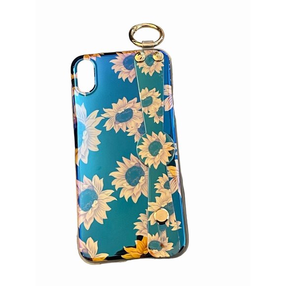 Sunflower phone case with Wrist Strap for iPhone XR Lanyard stand - Picture 7 of 7